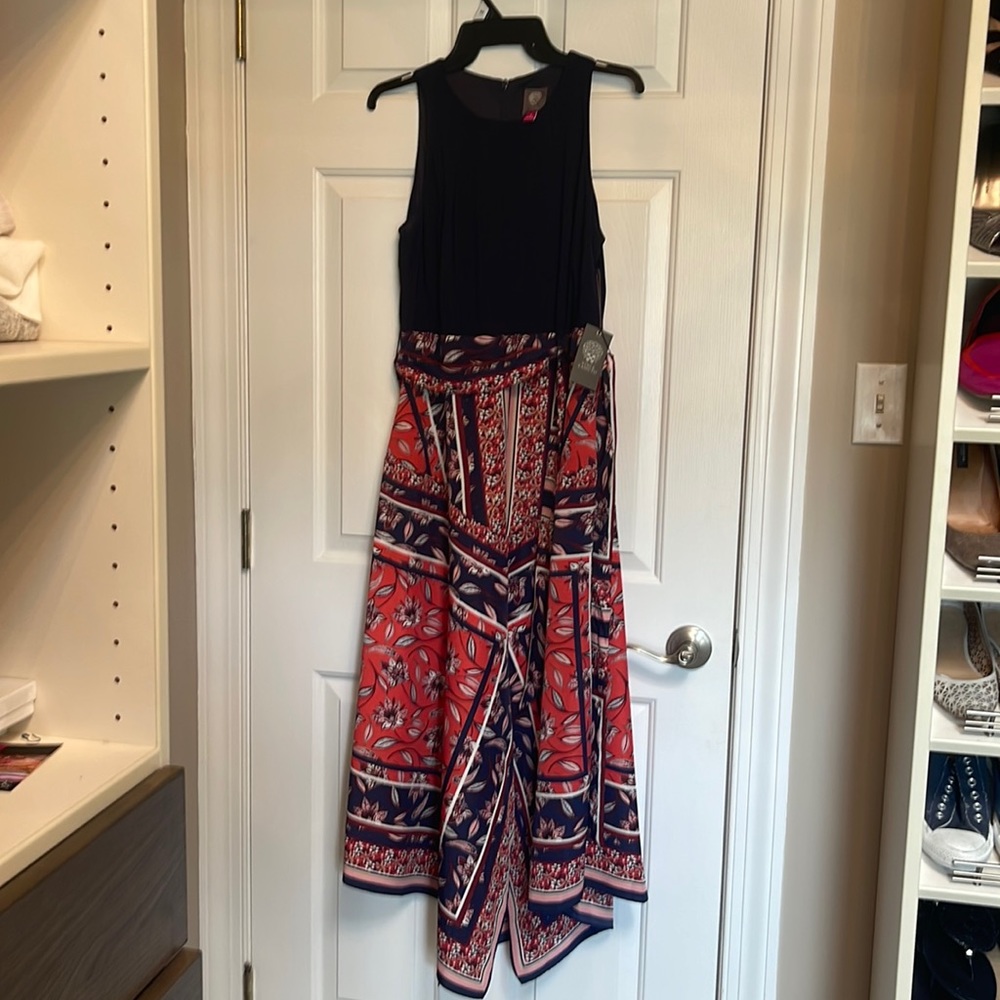 Vince Camuto dress with handkerchief skirt